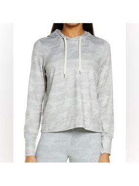 Vuori Halo essentials Heather Gray camo Pullover Hoodie L